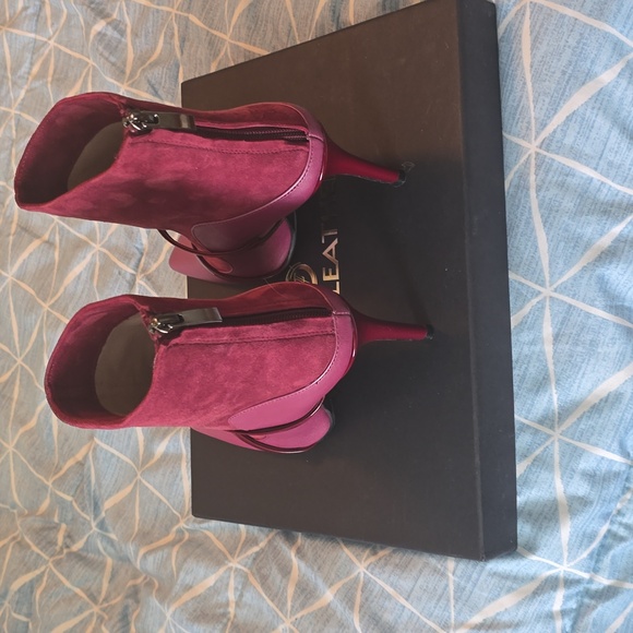 Vinci Leather Burgundy Boot